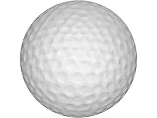 Golf Ball 3D Model preview