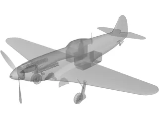 Yakovlev Yak-9 3D Model preview