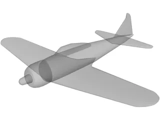 A6M Zero 3D Model preview
