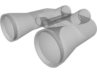 Binoculars 3D Model preview