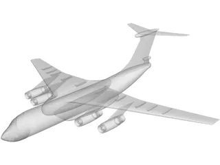 Ilyushin IL-76 Candid 3D Model preview