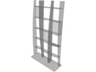 Bookcase 3D Model preview