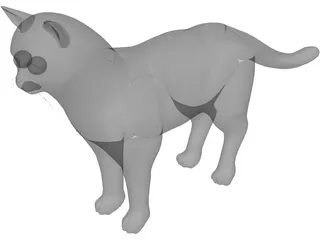 Cat 3D Model preview
