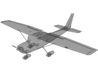 Cessna 150 3D Model preview