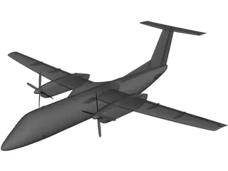 de Havilland Canada DHC-8 3D Model preview