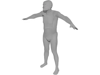 Man Old 3D Model preview