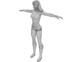 Heroine 3D Model preview