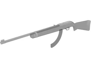 Ruger Rifle 3D Model preview