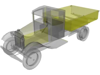 GAZ AA 3D Model preview