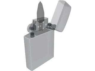 Zippo Lighter 3D Model preview