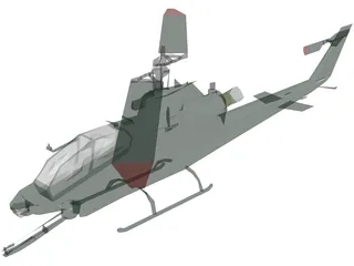 Bell AH-1 Cobra 3D Model preview