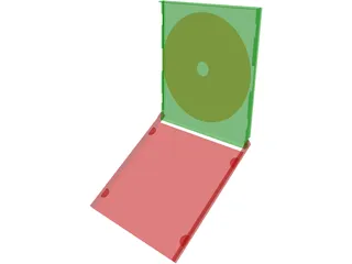 CD and Case 3D Model preview