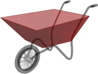 Wheelbarrow 3D Model preview