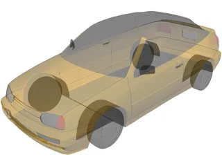Volkswagen Golf III Cabriolet (1996) 3D Model preview