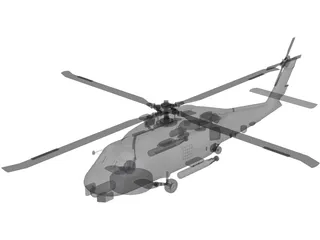 Sikorsky SH-60B Seahawk 3D Model preview