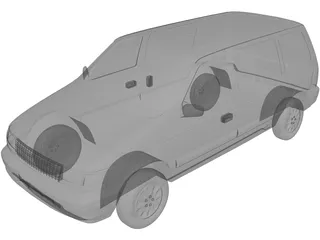 Plymouth Voyager (1995) 3D Model preview