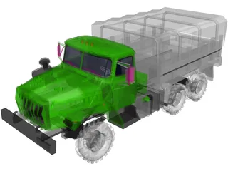 Ural 4320 3D Model preview