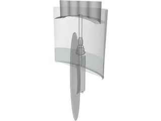Wall Lamp 3D Model preview