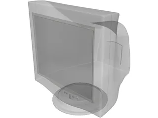 Philips Monitor 3D Model preview