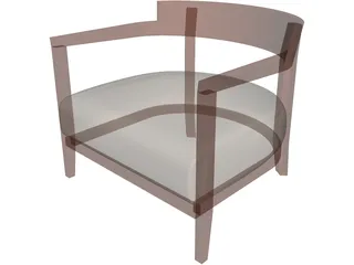 Chair Living Room 3D Model preview