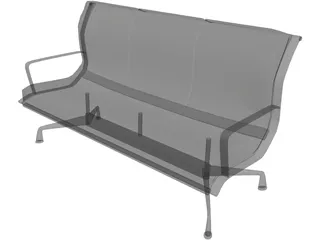 Sofa Lobby 3D Model preview