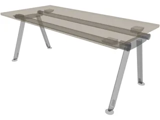 Office Table 3D Model preview