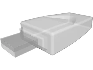 USB Thumbdrive 3D Model preview