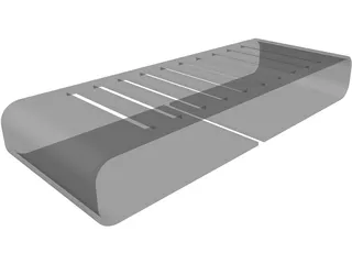 CD Rack 3D Model preview