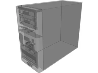 Compaq Desktop Computer 3D Model preview