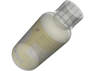 Boam Bottle (with Lid and Label) 3D Model preview