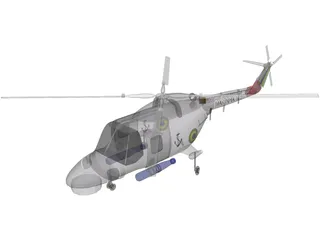Westland Lynx 3D Model preview