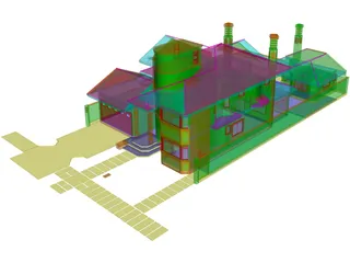 Brasilian House 3D Model preview