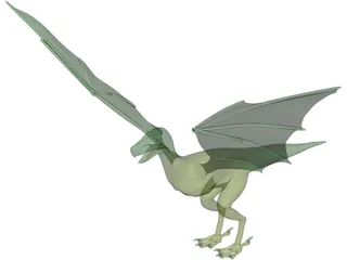 Griffin-Dragon Cross Creature 3D Model preview