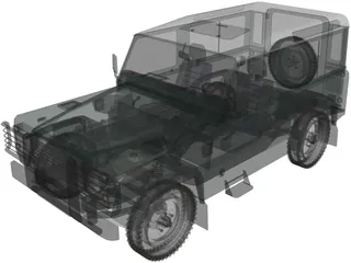 Land Rover Defender 90 3D Model preview