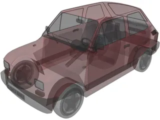 Fiat 126p 3D Model preview