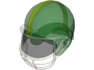 Football Helmet 3D Model preview