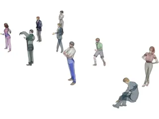 People Collection 3D Model preview
