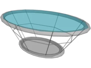 Salon Sehpa 3D Model preview