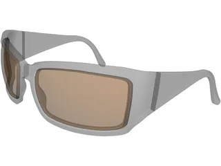 Sunglasses Plastic 3D Model preview