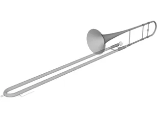 Trombone 3D Model preview