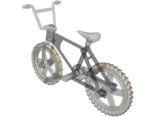 Kids Bike 3D Model preview