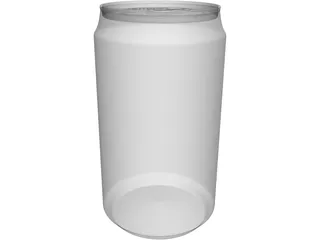 Can Aluminum 3D Model preview