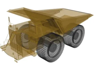 Mining Truck 3D Model preview