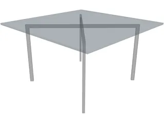 Mies van der Rohe-Barcelona Table 3D Model preview