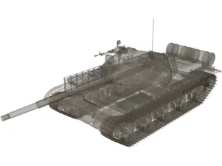 T-62 3D Model preview