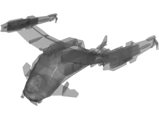 Final Fantasy Deep Eyes Dropship 3D Model preview