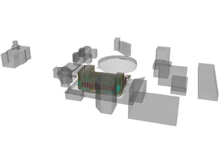 City Center Square 3D Model preview