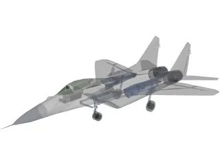 MiG-29A 3D Model preview
