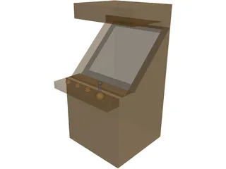 Generic Arcade Cabinet 3D Model preview
