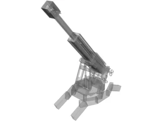 Funny Cannon 3D Model preview